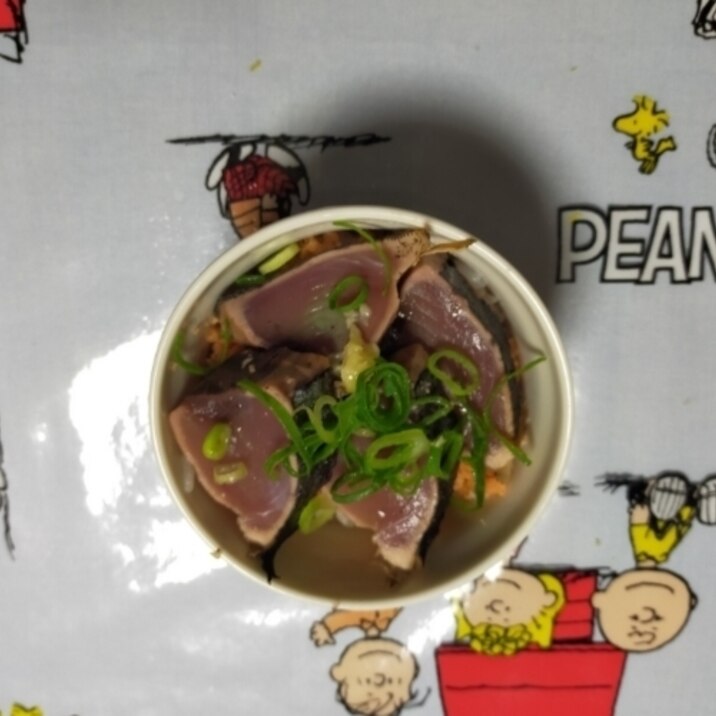 かつおたたき丼♪♪かつおのたたき♪♪ご飯が進む~